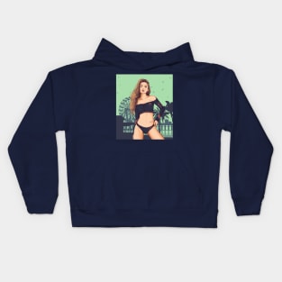 Girl Beach GTA V vibe Kids Hoodie